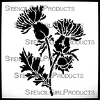 StencilGirl Milk Thistle Stencil sa1015