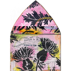 StencilGirl Milk Thistle Stencil sa1015 envelope 
