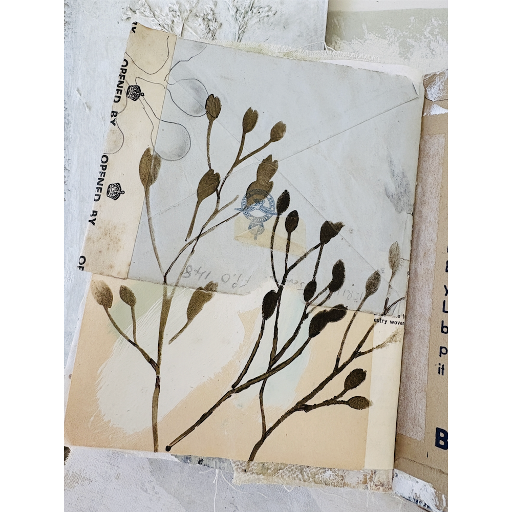 StencilGirl Seedhead Silhouettes Stencil sa1021 neutral