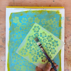 StencilGirl Wildflower Scatter Stencil sa1043 green