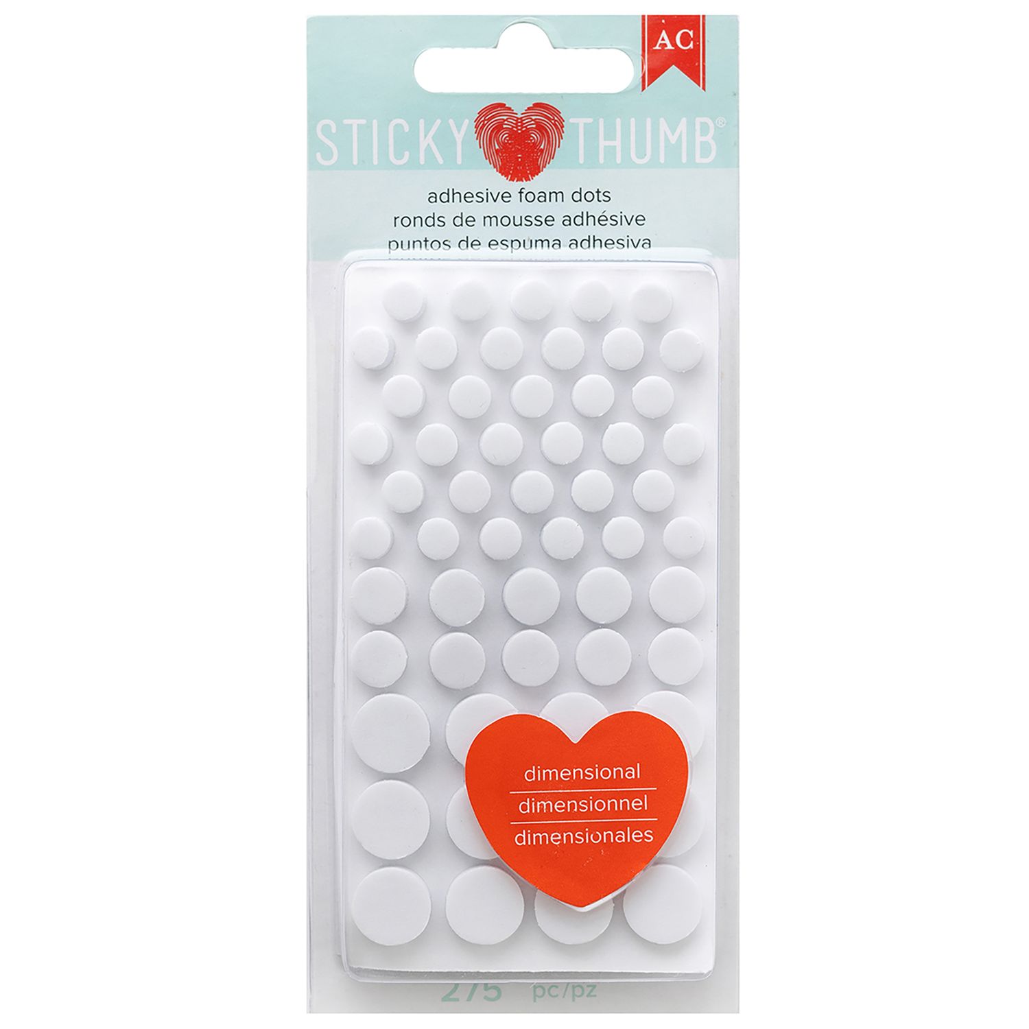Sticky Thumb Dimensional Adhesive Foam Dots 340272