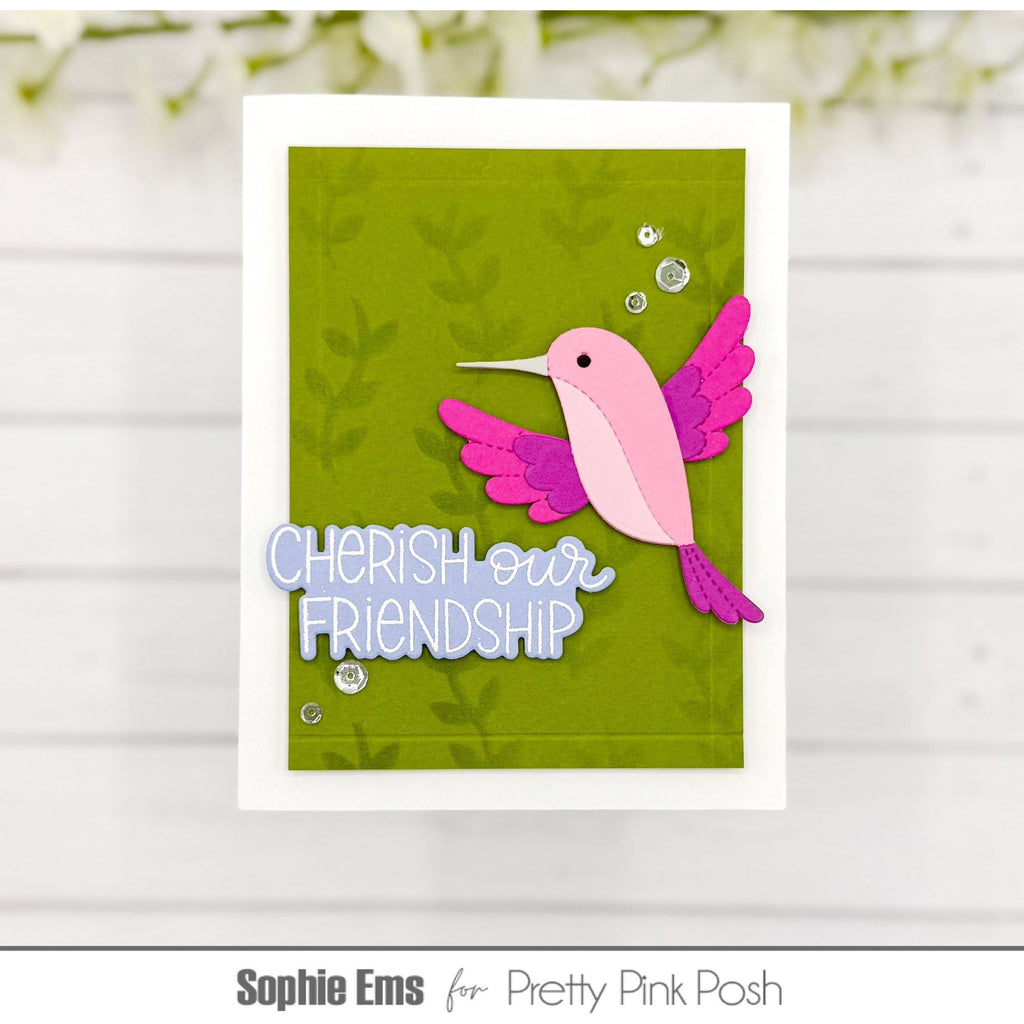Pretty Pink Posh Stitched Hummingbirds Dies