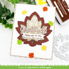 Lawn Fawn Stitched Maple Leaf Frame Dies lf3249 gratitude | color-code:alt1