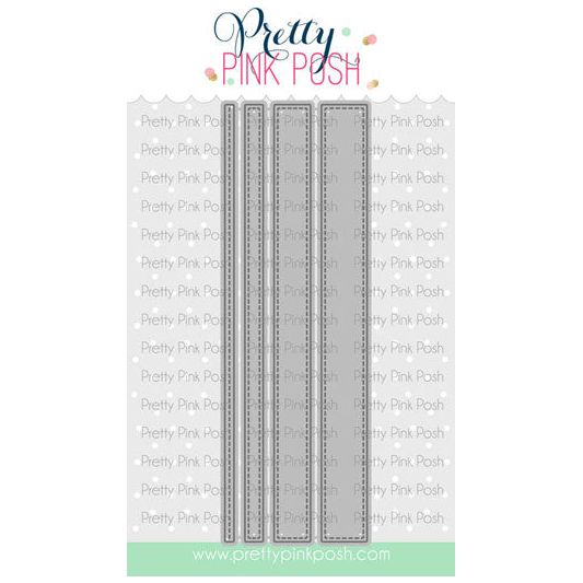 Pretty Pink Posh STITCHED STRIPS Dies