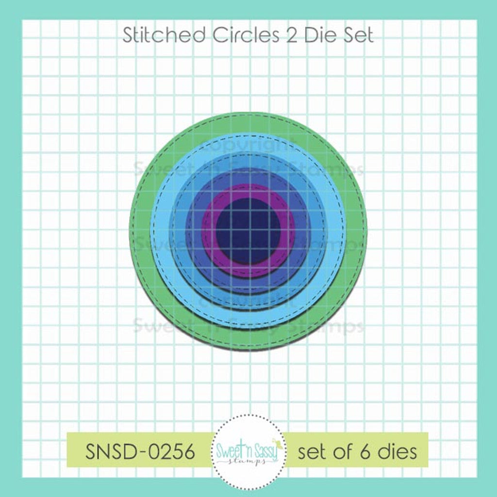 Sweet 'N Sassy Stitched Circles 2 Dies snsd-0256