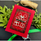 Simon Says Stamp Embossing Folder Stitched Flowers sf497 STAMPtember Christmas Card