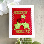 Simon Says Stamp Stitching Holly and Berries Wafer Dies s1101 DieCember Holiday Card | color-code:ALT01