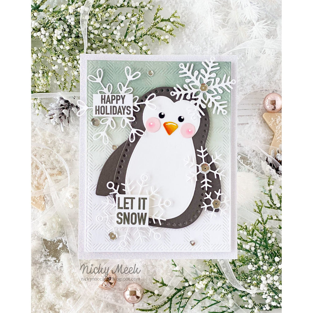 Simon Says Stamp Stitching Wafer Dies Bundle set1129sb DieCember Christmas Card