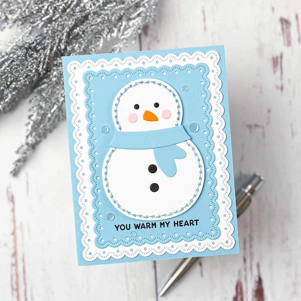 Simon Says Stamp Stitching Wafer Dies Bundle set1129sb DieCember Christmas Card