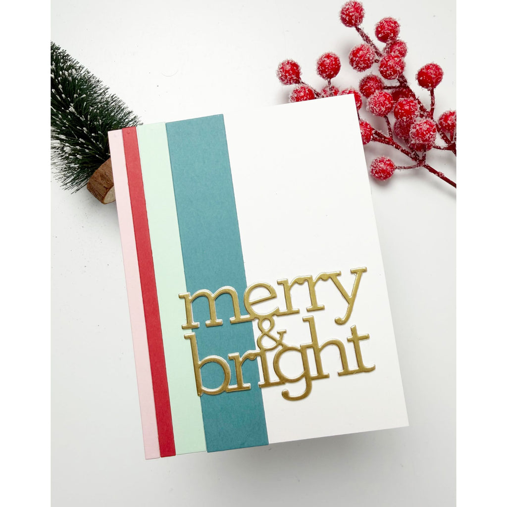 CZ Design Stripped Wafer Dies czd288 DieCember Holiday Card