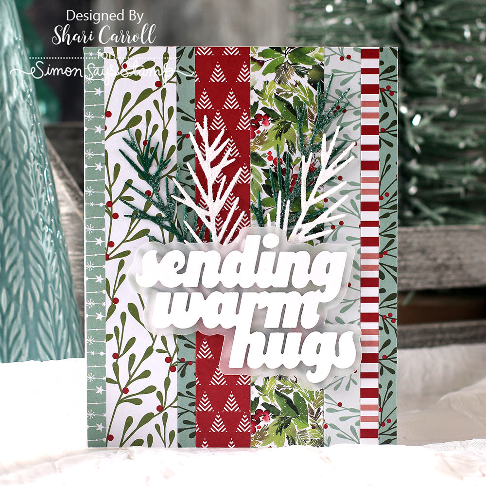 CZ Design Stripped Wafer Dies czd288 DieCember Holiday Card