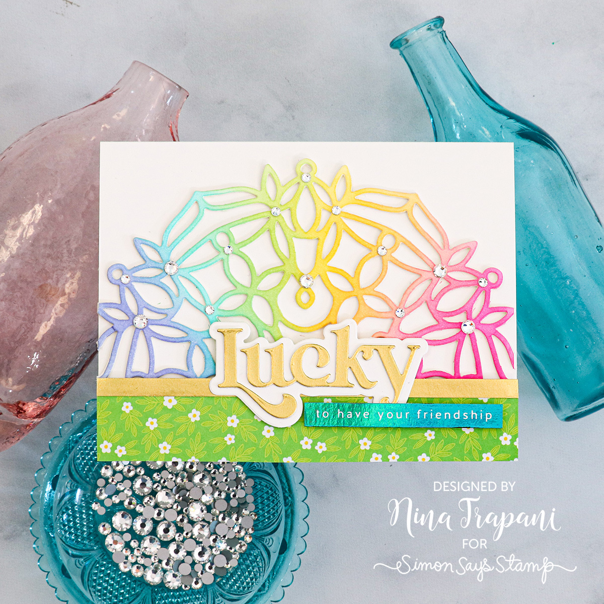 Simon Says Stamp Fancy Lucky Wafer Dies 1025sd Splendor Lucky Card | color-code:ALT07