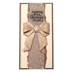 Studio Light Cottage Christmas Origami and Backgrounds 8x8 Paper Pad sl-cc-dpp486 pearl trim bown with pearls thinking of you card