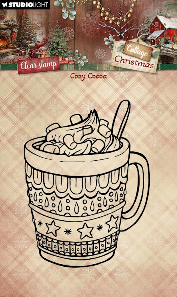 Studio Light Cozy Cocoa Cottage Christmas Clear Stamps sl-cc-stamp956