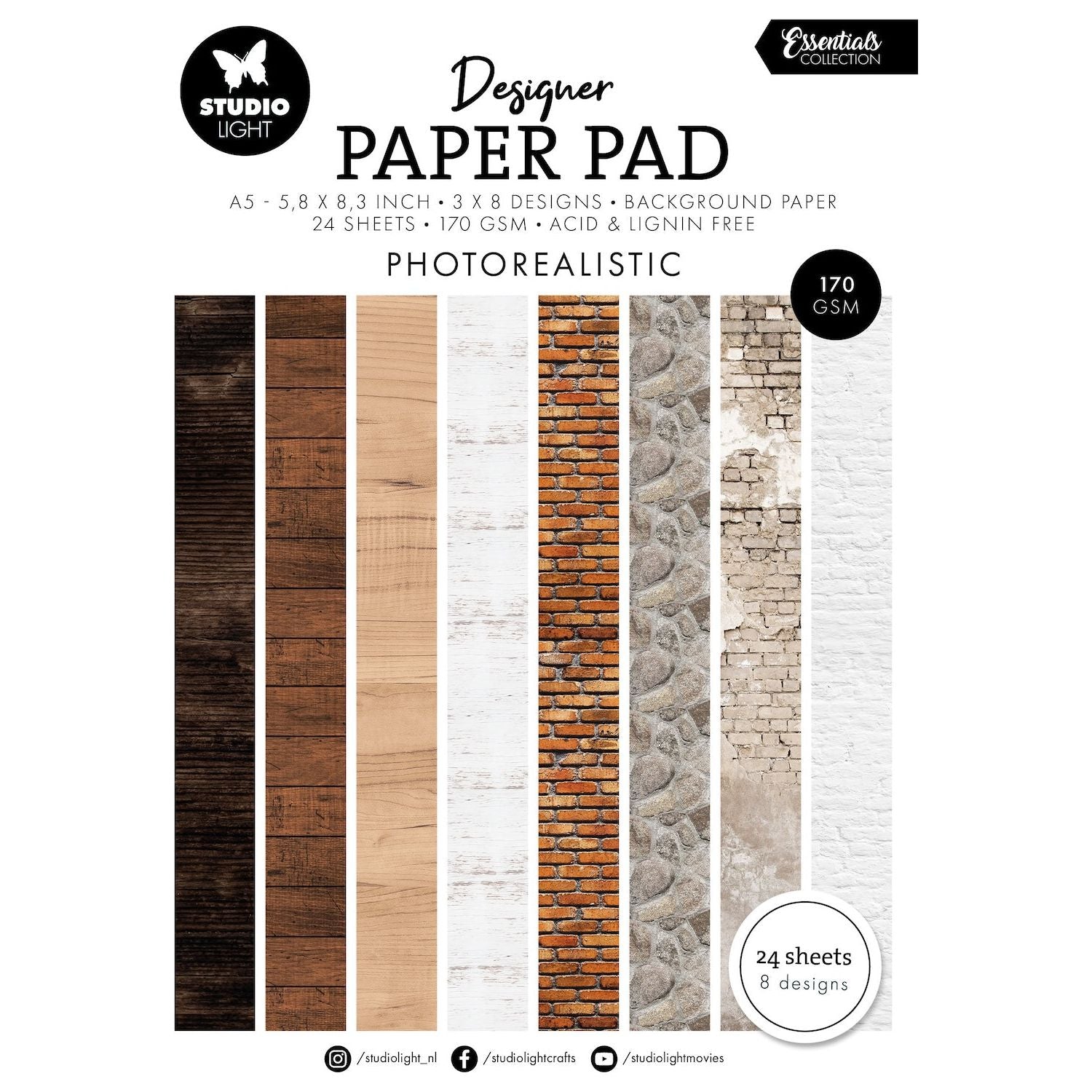 Studio Light Designer Paper Pad Photorealistic sl-es-dpp331