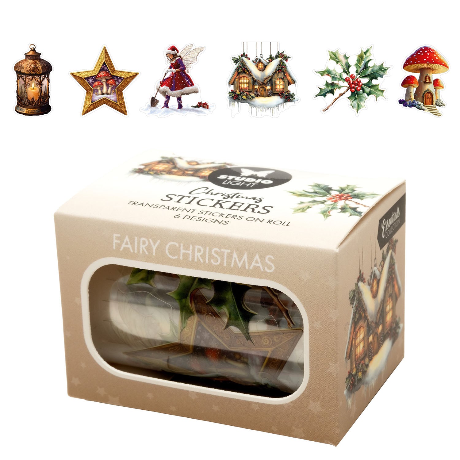 Studio Light Fairy Christmas Clear Stickers sl-es-stic50