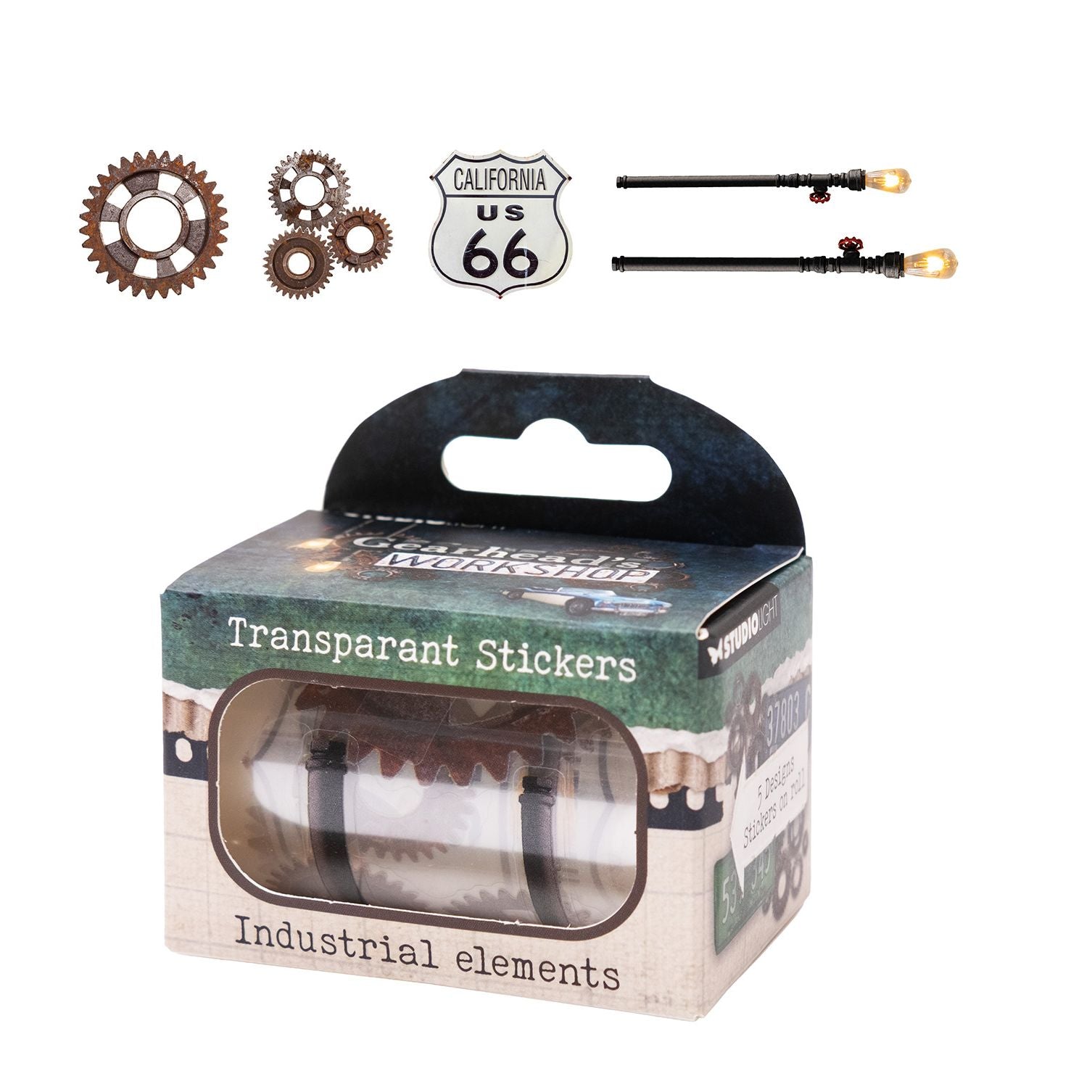 Studio Light Industrial Elements Clear Stickers sl-gw-stic73