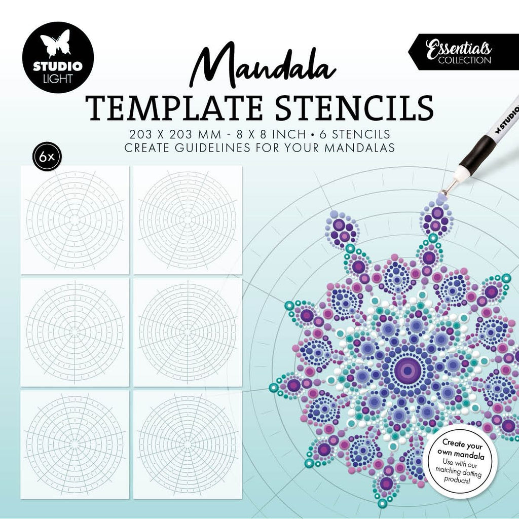 Studio Light Mandala Template Stencils sl-es-mask399