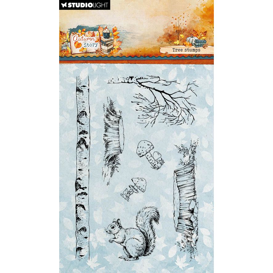 Studio Light Tree Stumps Clear Stamps Autumn Story sl-as-stamp970
