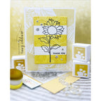 Simon Says Stamps and Dies Sunflower Dance set1054sd STAMPtember Thank You Card