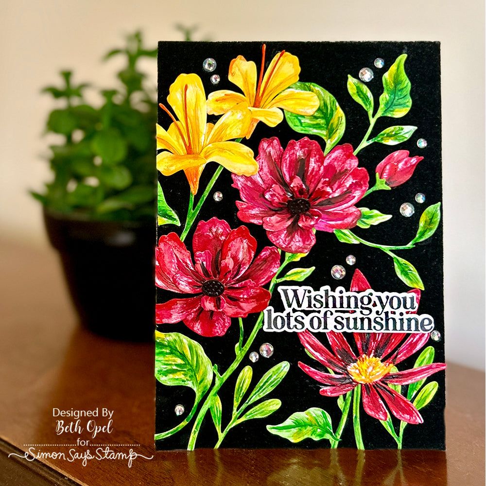 Simon Says Clear Stamps Sunshine and Smiles 3061ssc Sunny Vibes Sunshine Card