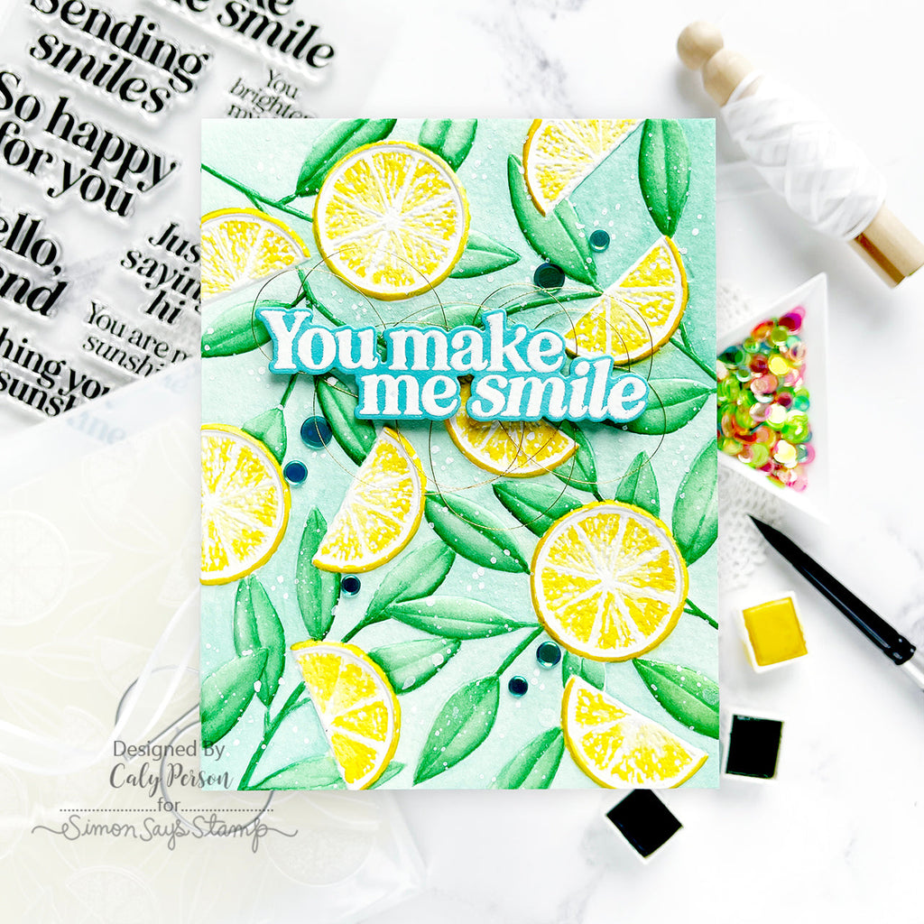 Simon Says Clear Stamps Sunshine and Smiles 3061ssc Sunny Vibes Smile Card | color-code:ALT04