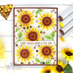 Simon Says Stamp Super Sunflower Plate Wafer Die s843 Just A Note Encouragement Card | color-code:ALT07
