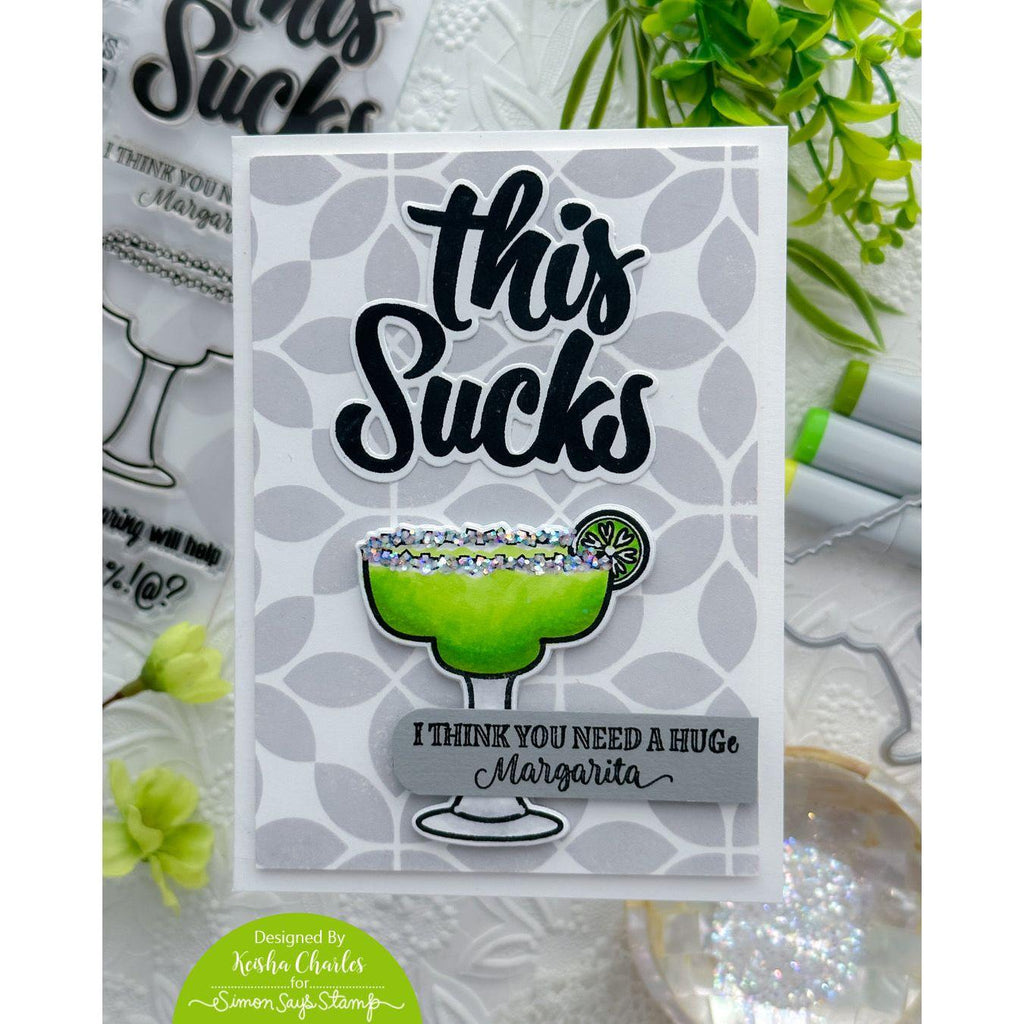 Simon Says Stamps And Dies Supercalifragilistic set636sf Dear Friend Margarita Card | color-code:ALT01