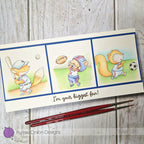 Purple Onion Designs Rookie Unmounted Cling Stamp pod1403 sports card