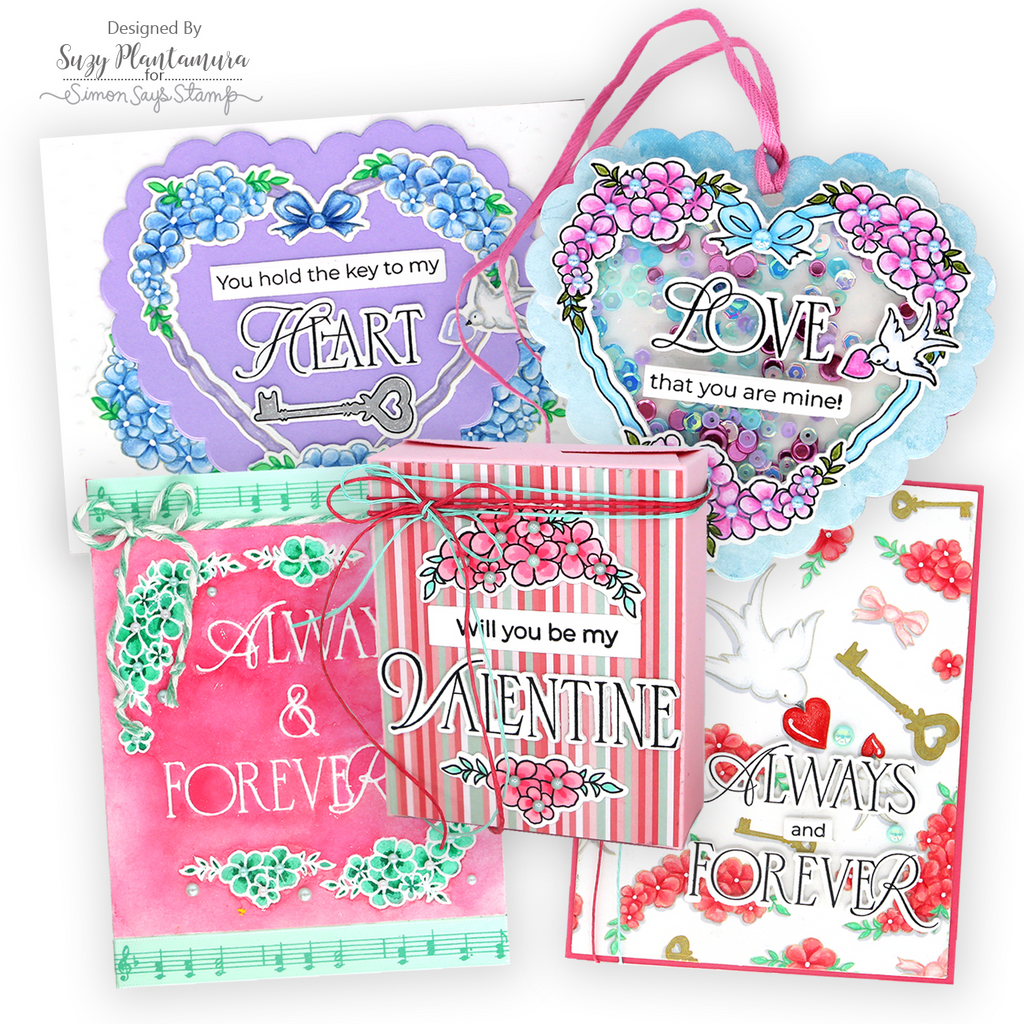 Simon Says Stamp Always and Forever Companions Wafer Dies 1246sdc To Be Loved Valentine's Day Projects | color-code:ALT09