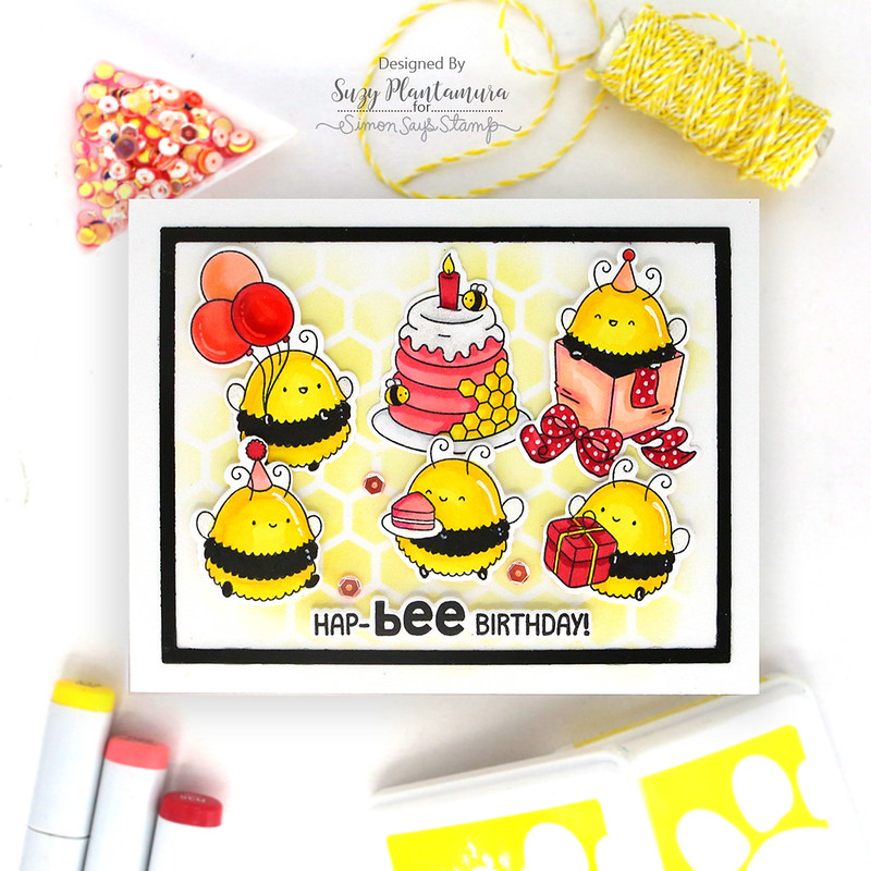 Simon Says Stamps and Dies Happy Bee Day set978hb Birthday Card | color-code:ALT07