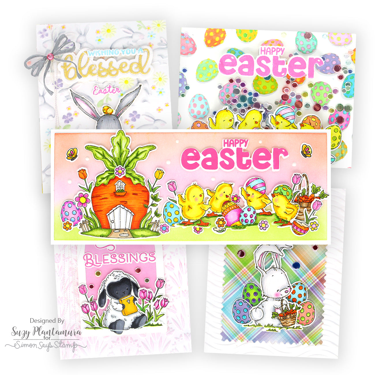 Simon Says Stamp Bunny Blessings Wafer Dies 1266sdc Favorite Things Easter Cards | color-code:ALT02