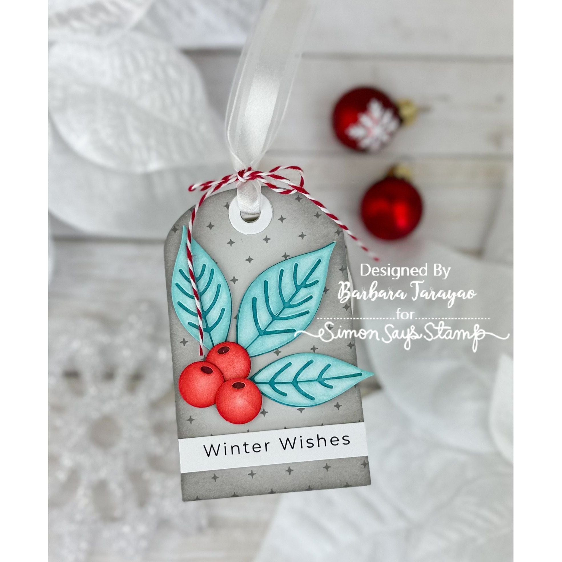 Simon Says Stamp Swatching Tag Wafer Dies sssd112966 All The Joy Christmas Tag