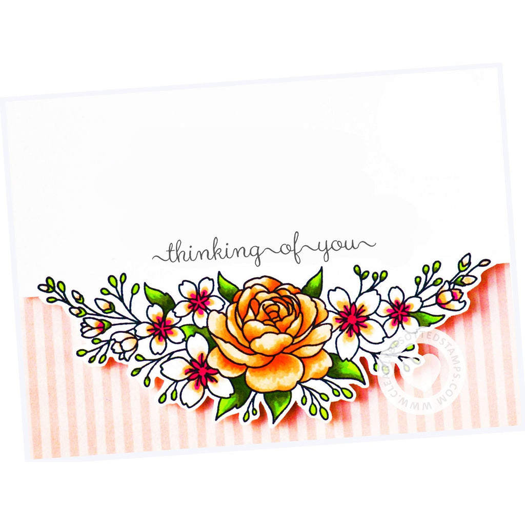 Clearly Besotted SWEET LITTLE SENTIMENTS Clear Stamps thinking of you
