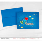 Simon Says Stamp Sweet Peacock Wafer Dies 1534sdc Heart to Heart Valentine's Day Card | color-code:ALT02