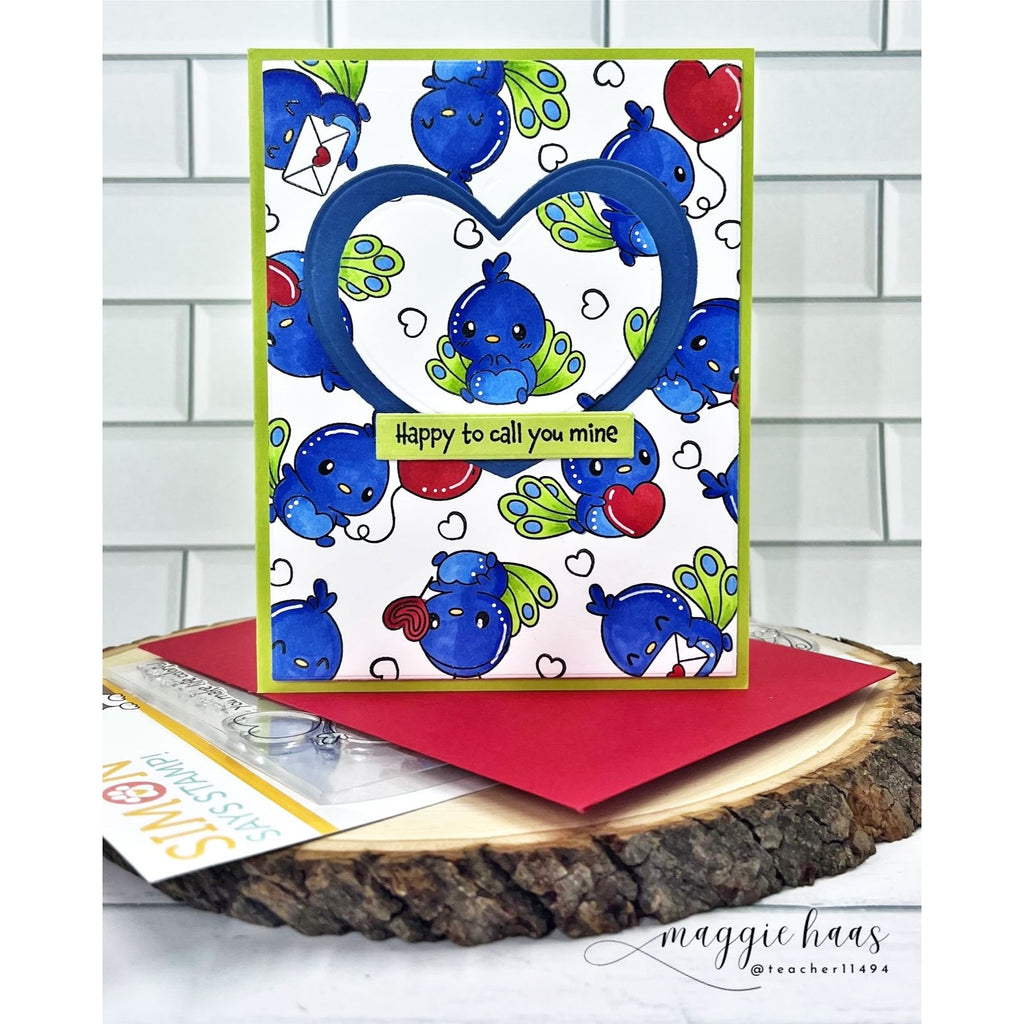 Simon Says Stamps and Dies Sweet Peacock set1145sp Heart to Heart