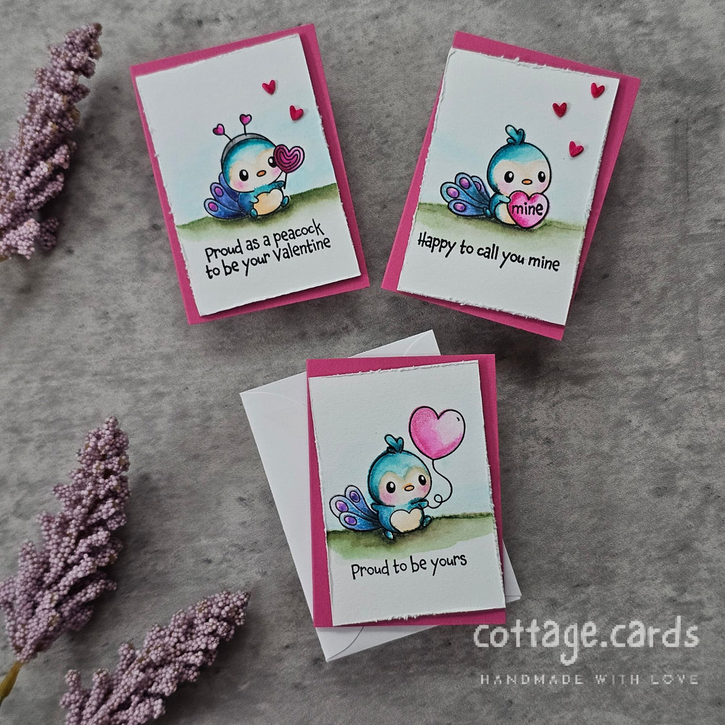 Simon Says Stamps and Dies Sweet Peacock set1145sp Heart to Heart