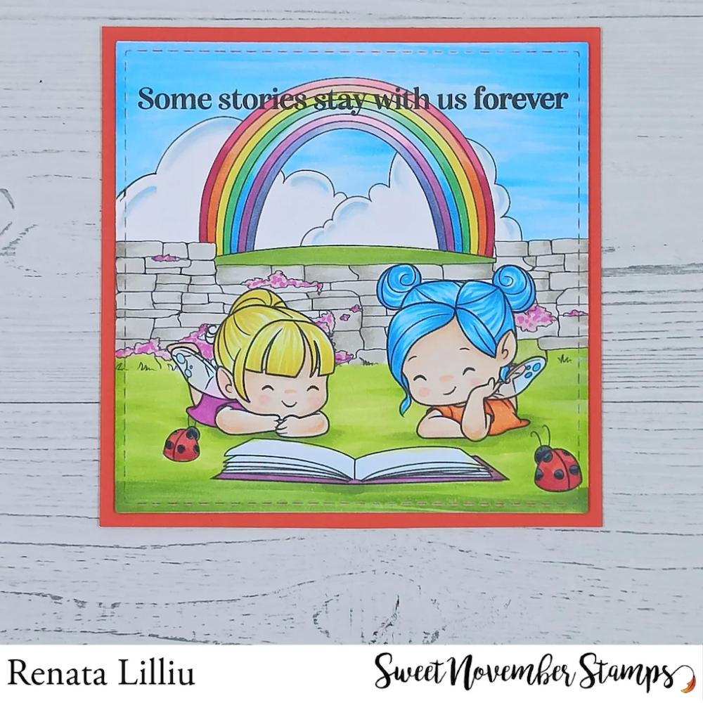 Sweet November Stamps Fairwee Readers Clear Stamp Set sns-fb-fr-25 renata