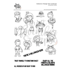 Sweet November Stamps Halloween Postage Pals Landscape Clear Stamp Set sns-pl-hw-25