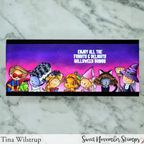 Sweet November Stamps Halloween Postage Pals Landscape Clear Stamp Set sns-pl-hw-25 tina