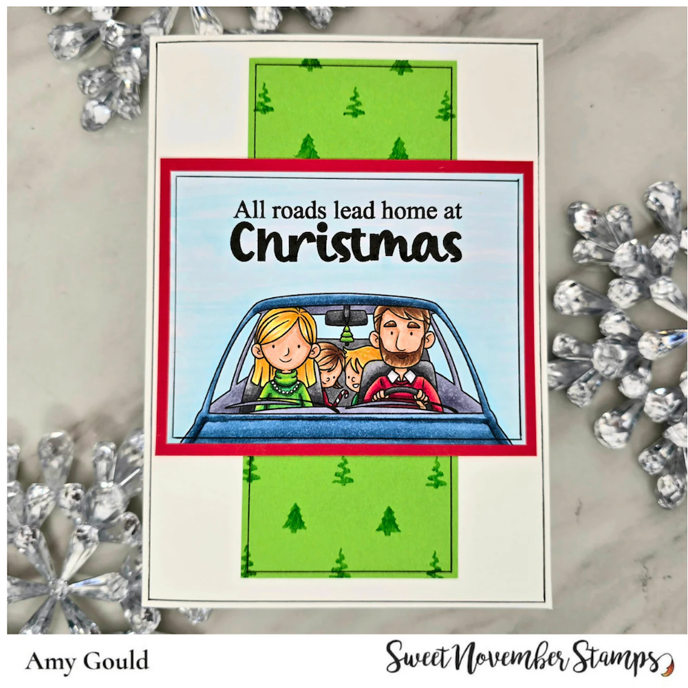 Sweet November Stamps Holiday Travels Clear Stamp Set sns-ht-wn-25 roads