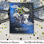 Sweet November Stamps Midnight and Luna Clear Stamp Set sns-ml-hw-25 scare