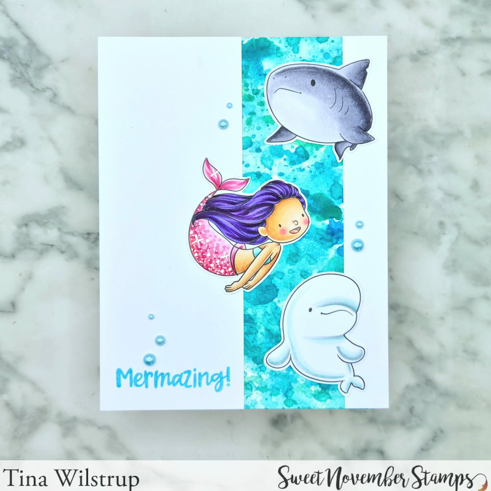 Sweet November Stamps More Mer Friends Clear Stamp Set sns-mm-mf-26 tina 2
