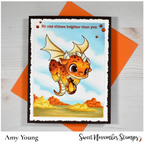 Sweet November Stamps November Topaz Dragon Clear Stamp Set sns-nt-dr-25 amy