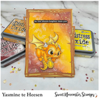 Sweet November Stamps November Topaz Dragon Clear Stamp Set sns-nt-dr-25 yasmine