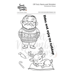 Sweet November Stamps Off Duty Santa and Reindeer Clear Stamp Set sns-od-wn-25