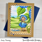 Sweet November Stamps September Morning Glory Fairy Clear Stamp Set sns-mf-sp-24*