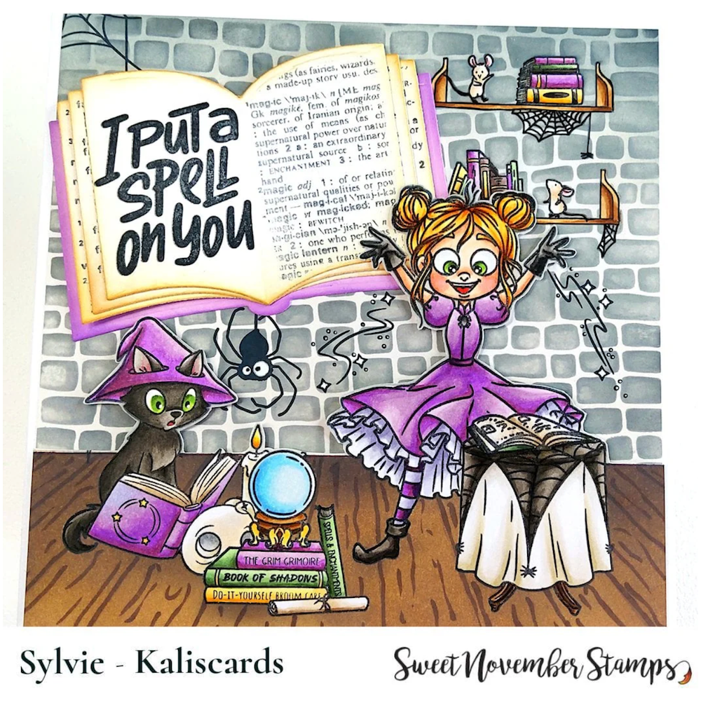 Sweet November Stamps Sorsha's Spell Room Clear Stamp Set sns-hw-sp-24