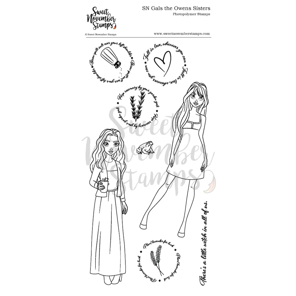 Sweet November Stamps The Owens Sisters Clear Stamp Set sns-os-hw-25