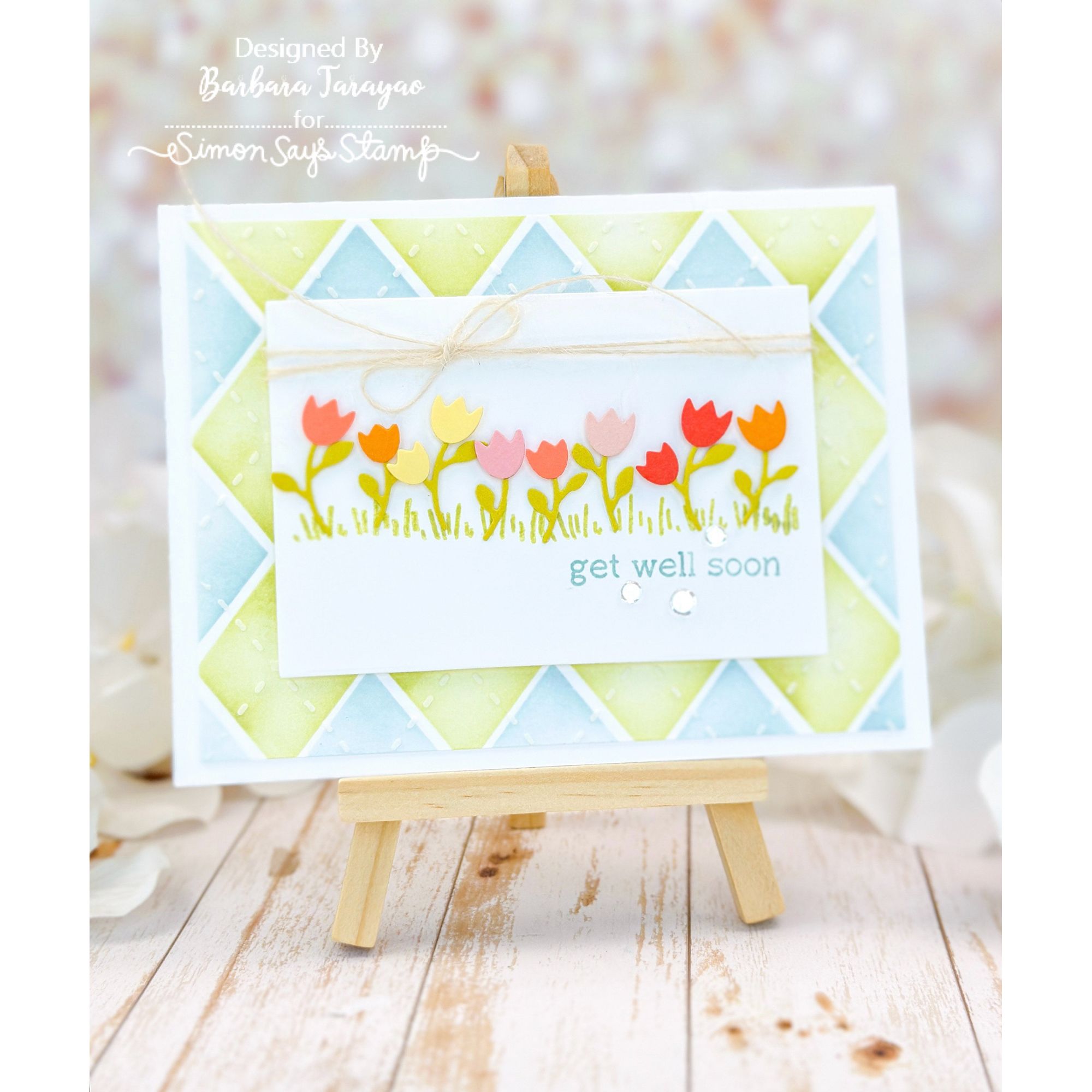 Simon Says Stamp Sweet Tiny Flowers Wafer Dies s1005 You Are My Favorite Get Well Card